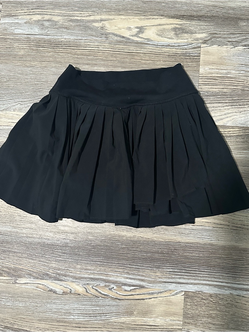 aerie Black Pleated Mini Skirt